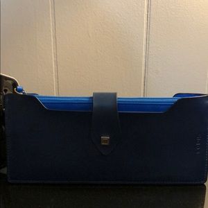 Navy Blue Lodis Slim Wallet
